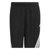 adidas Legends 3-Streifen Basketball Shorts Basketball-Shorts Herren - Black / White