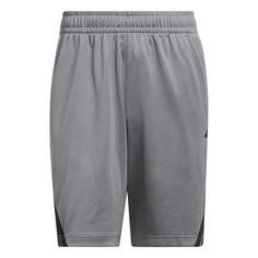 adidas Legends 3-Streifen Basketball Shorts Basketball-Shorts Herren Grey Three / Black