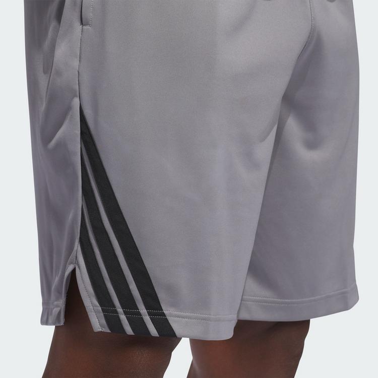 adidas adidas Legends 3-Streifen Basketball Shorts Basketball-Shorts Herren - Grey Three / Black - 1 | SportScheck