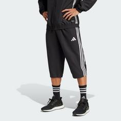 Rückansicht von adidas Tiro 25 Essentials Woven 3/4-Hose Trainingshose Herren Black / White