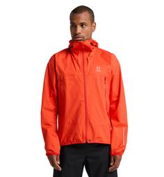 Rückansicht von Haglöfs L.I.M PROOF Jacket Hardshelljacke Herren Habanero