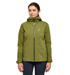 Rückansicht von Haglöfs Aria Proof Jacket Hardshelljacke Damen Olive Green