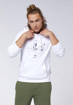 Rückansicht von Chiemsee Hoodie Sweatshirt Herren 11-0601 Bright White