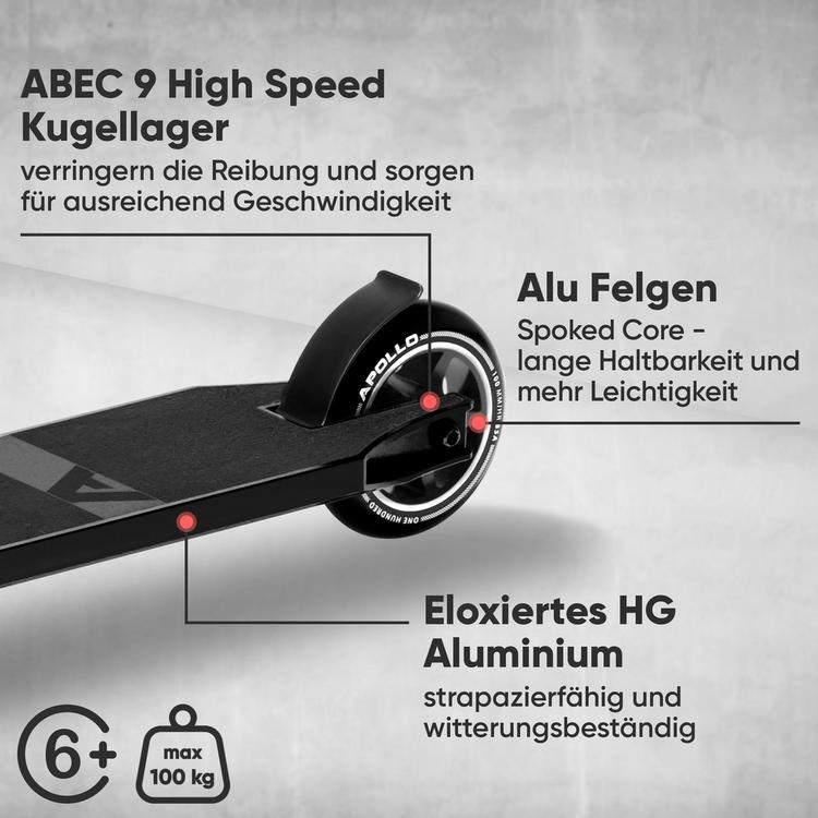 Apollo Apollo Star Pro Scooter - schwarz - 3 | SportScheck