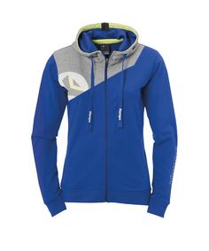 Uhlsport Kempa Core 2.0 Kapuzenjacke Damen Trainingsjacke Damen blaugrauweiss