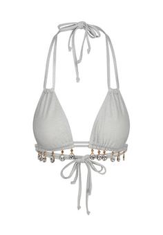 Moda Minx Lumiere Droplet Bikini Oberteil Damen White