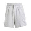 adidas Essentials 3-Streifen Cotton Shorts Funktionsshorts Damen - Light Grey Heather / White