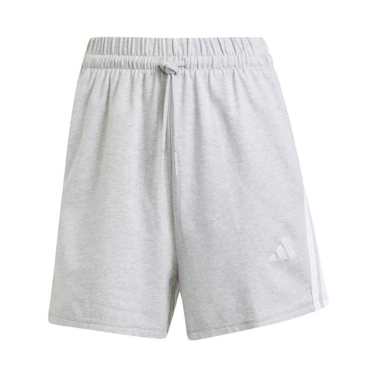 adidas adidas Essentials 3-Streifen Cotton Shorts Funktionsshorts Damen - Light Grey Heather / White - 0 | SportScheck
