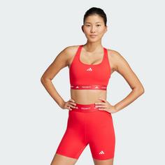 Rückansicht von adidas TECHFIT Sport-BH Sport-BH Damen Pure Ruby