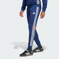 Rückansicht von adidas Tiro 25 Essentials Jogginghose Trainingshose Herren Team Navy / Red