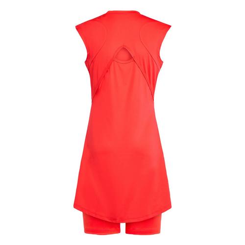 Rückansicht von adidas Tennis Pro Climacool Kids Kleid Tenniskleid Kinder Semi Lucid Red