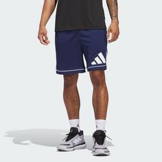 Rückansicht von adidas adidas Basketball Badge of Sport Shorts Basketball-Shorts Herren Team Navy / Team Navy