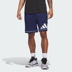 Rückansicht von adidas adidas Basketball Badge of Sport Shorts Basketball-Shorts Herren Team Navy / Team Navy