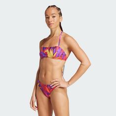 Rückansicht von adidas adidas x FARM Neckholder Bikini-Set Bikini Set Damen Bold Pink / Semi Spark