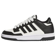 adidas Rapid Court Low Schuh Sneaker Kinder Core Black / Cloud White / Cloud White