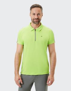 Rückansicht von JOY sportswear IVO Poloshirt Herren lemon green melange