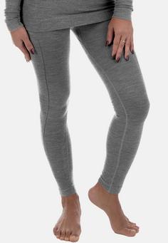 Rückansicht von Black Snake Damen Thermounterhose Merino Wolle Thermounterhose Damen Grau Melange