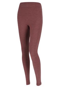 Black Snake Damen Thermounterhose Merino Wolle Thermounterhose Damen Rot Melange