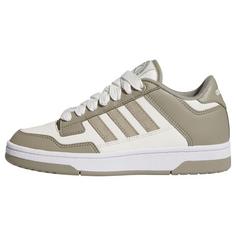 adidas Rapid Court Low Schuh Sneaker Kinder Silver Pebble / Cloud White / Cloud White
