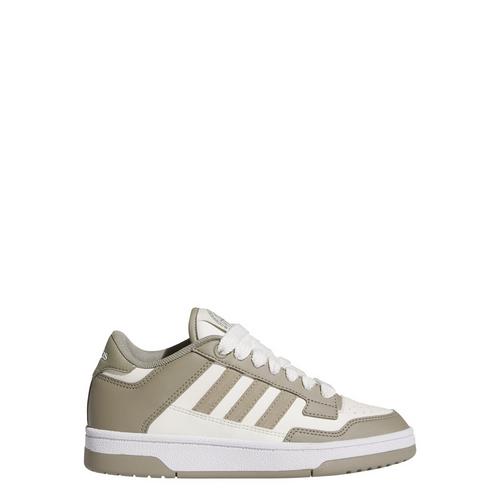 Rückansicht von adidas Rapid Court Low Schuh Sneaker Kinder Silver Pebble / Cloud White / Cloud White