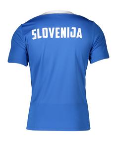 Rückansicht von Nike Slowenien Trainingsshirt EM 2024 Fanshirt blaublau