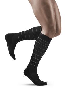 Rückansicht von CEP Reflective Laufsocken Herren black