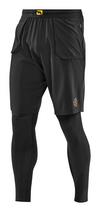 Skins S5 Superpose Long Tights Tights Herren - black
