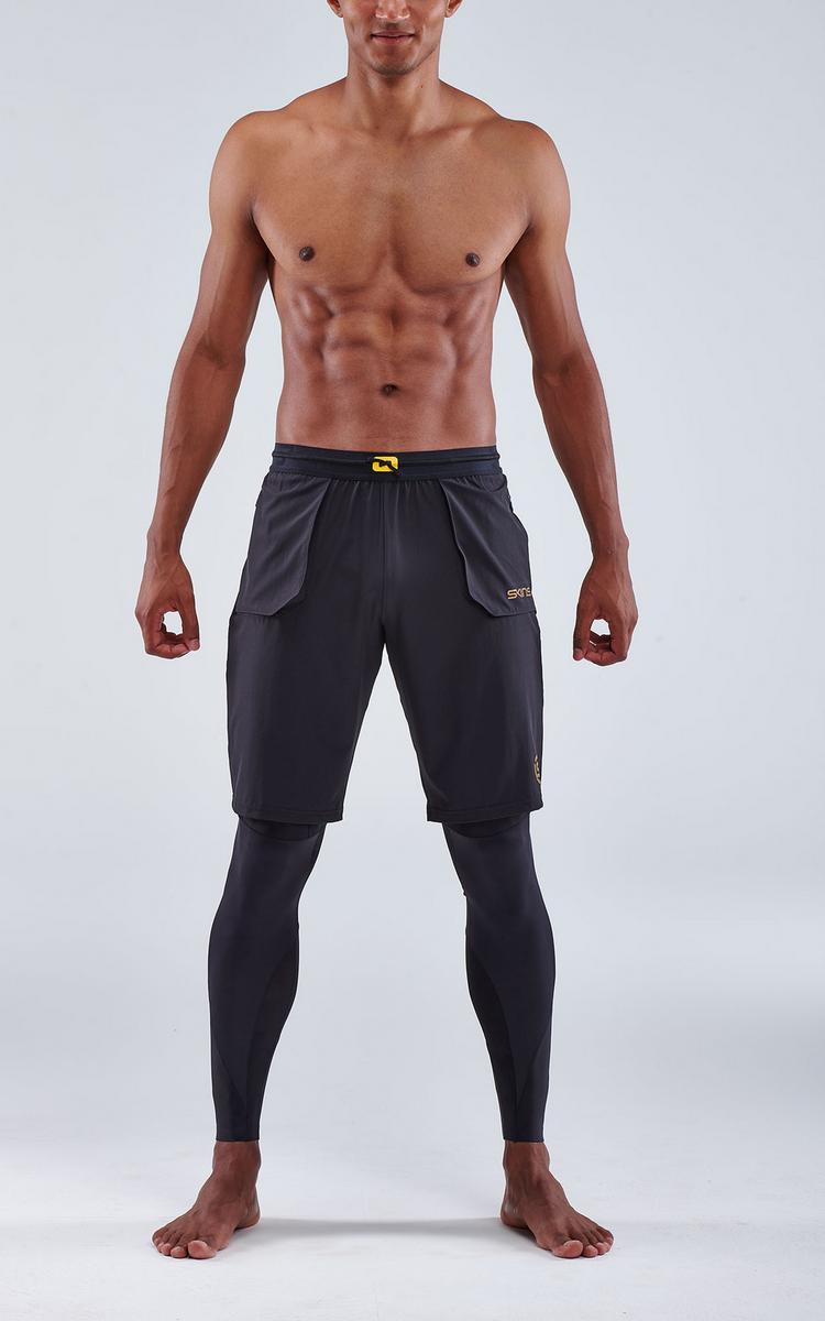 Skins Skins S5 Superpose Long Tights Tights Herren - black - 1 | SportScheck