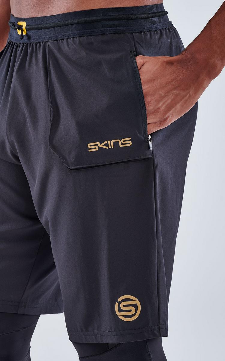 Skins Skins S5 Superpose Long Tights Tights Herren - black - 2 | SportScheck