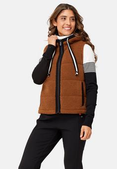 Rückansicht von Krimson Klover Bella Hoody Vest Steppweste Damen pecan