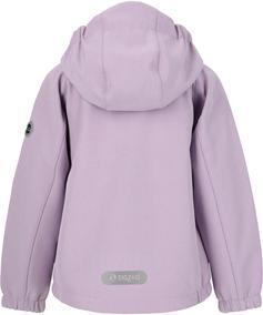 Rückansicht von ZigZag Bjorn Softshelljacke Kinder 4057 Lavendula