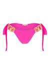 Moda Minx Boujee Tie Side Brazilian Bikini Bottom Bikini Hose Damen - Hot Pink