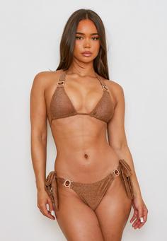 Rückansicht von Moda Minx Lumiere Amour Bikini Hose Damen Caramel