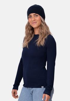 Rückansicht von DANISH ENDURANCE Cashmere Beanie navy