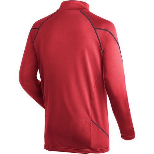 Rückansicht von Maier Sports ROGER Langarmshirt Herren Rot4584