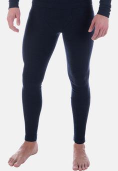 Rückansicht von Black Snake Herren Thermounterhose Merino Wolle Thermounterhose Herren Navy Melange