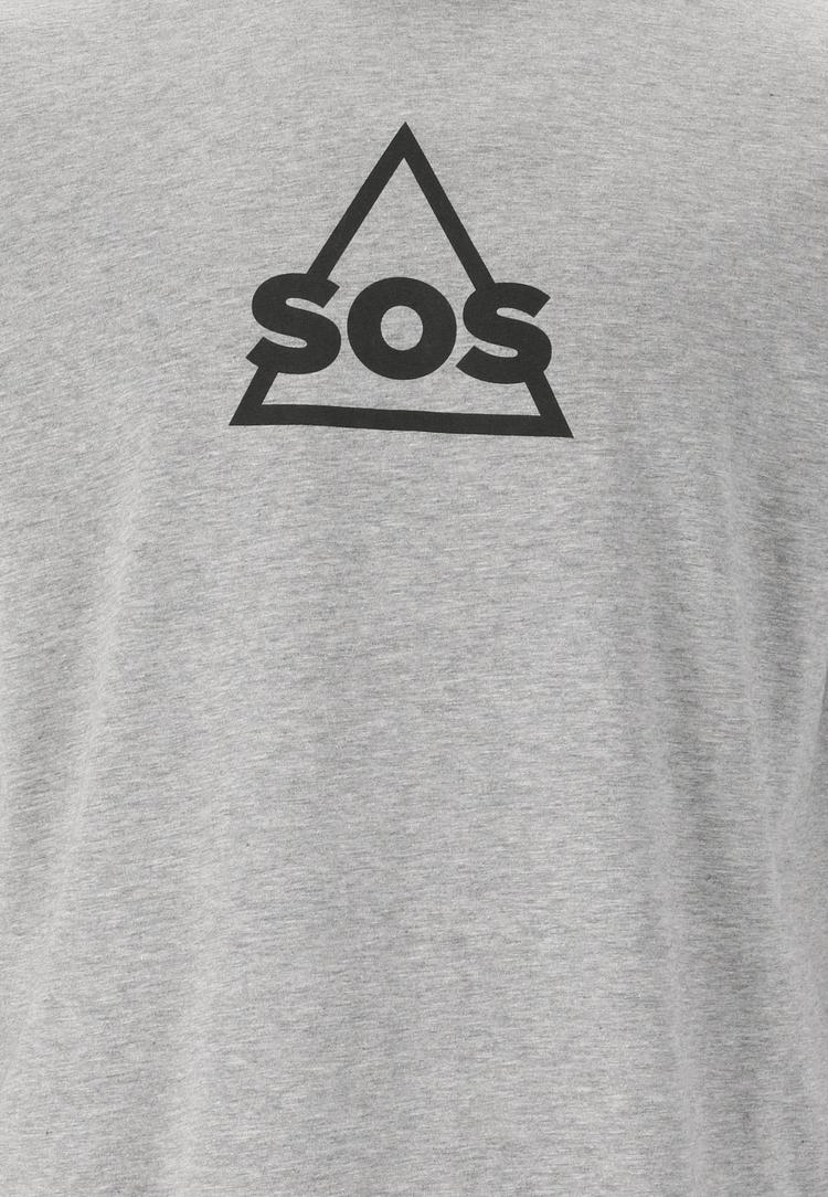 SOS SOS Kvitfjell Printshirt Herren - 1005 Light Grey Melange - 1 | SportScheck