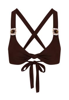 Moda Minx Amour Knot Bikini Oberteil Damen Coffee