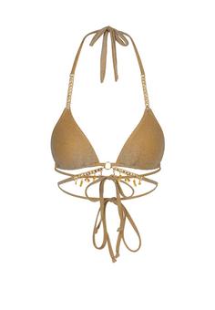 Moda Minx Lumiere Seychelles Bikini Oberteil Damen Gold