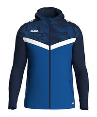 JAKO Iconic Kapuzenjacke Kids Trainingsjacke Kinder - blau