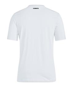 Rückansicht von adidas FC Schalke 04 T-Shirt Fanshirt weiss