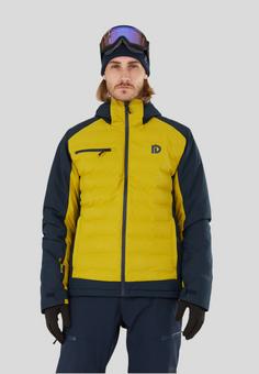 Rückansicht von FUNDANGO Orion Padded Skijacke Herren citronelle