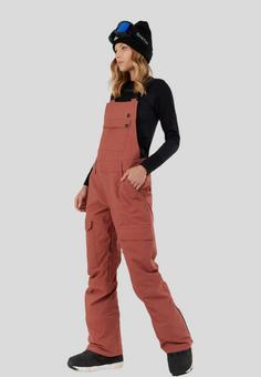 Rückansicht von FUNDANGO Sakura ECO Bib Skihose Damen Orchid