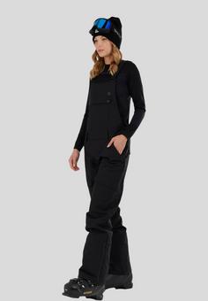 Rückansicht von FUNDANGO Sakura ECO Bib Skihose Damen schwarz