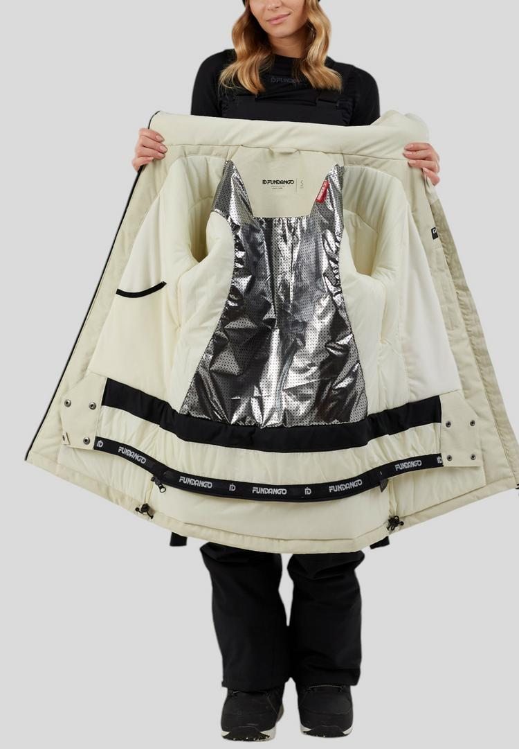 FUNDANGO FUNDANGO Pemberton ECO Allmountain Jacket Skijacke Damen - Butter - 0 | SportScheck