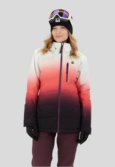 Rückansicht von FUNDANGO Pumila Padded Skijacke Damen sugar coral