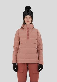 Rückansicht von FUNDANGO Everett Padded Skijacke Damen mauve