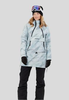 Rückansicht von FUNDANGO Hooper ECO Anorak Skijacke Damen ice blue