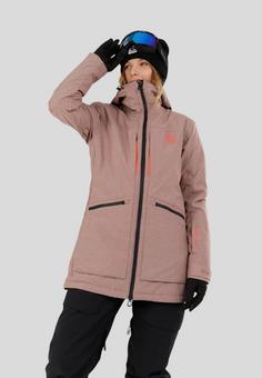 Rückansicht von FUNDANGO Pemberton ECO Allmountain Skijacke Damen mauve