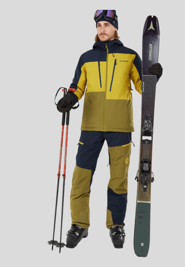 FUNDANGO FUNDANGO Teak Colourblock Skihose Herren - moss - 1 | SportScheck